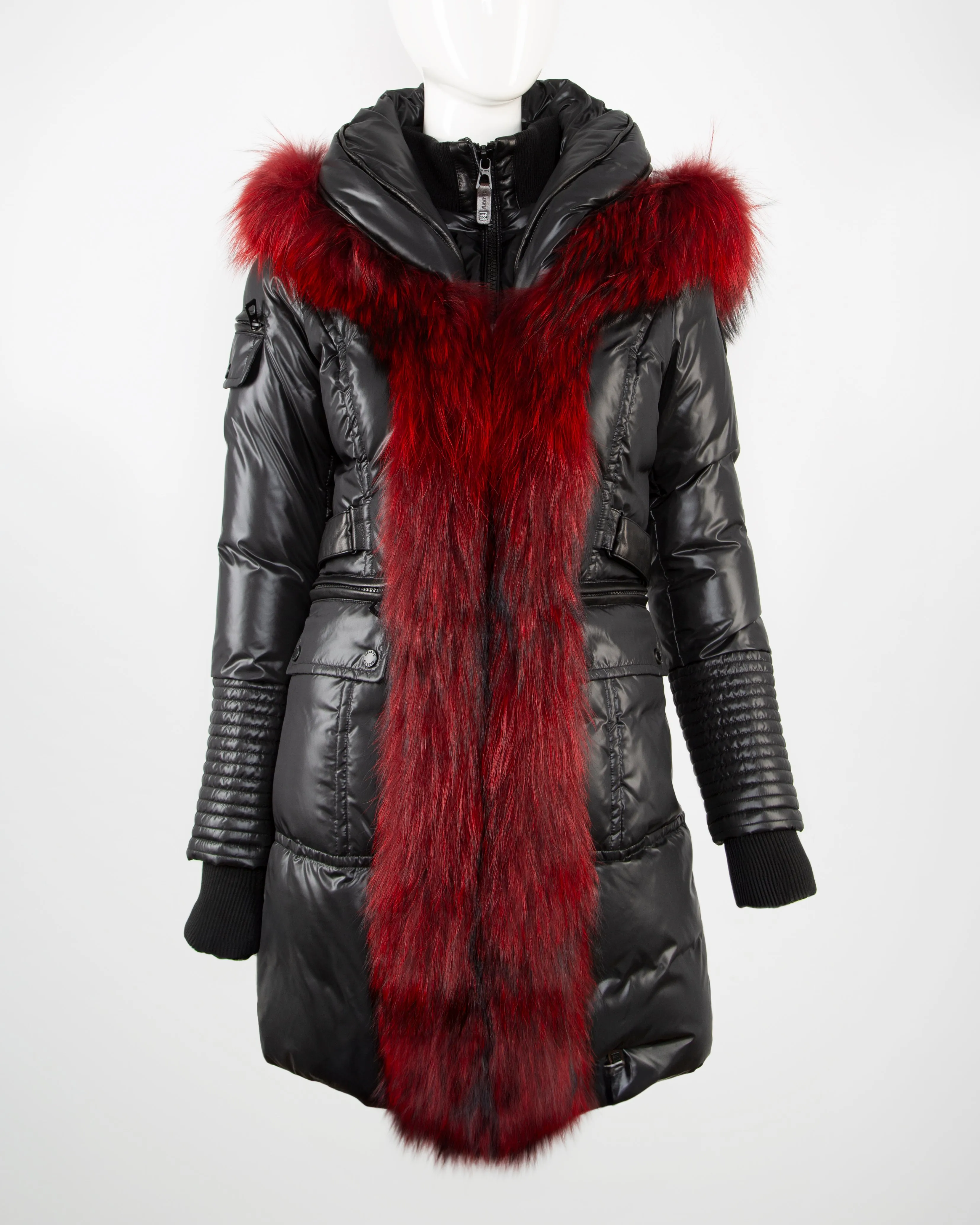 GELLERY Down Jacket With Fur Trim