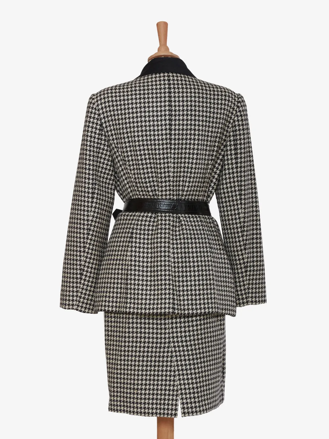 Genny Houndstooth Wool Suit