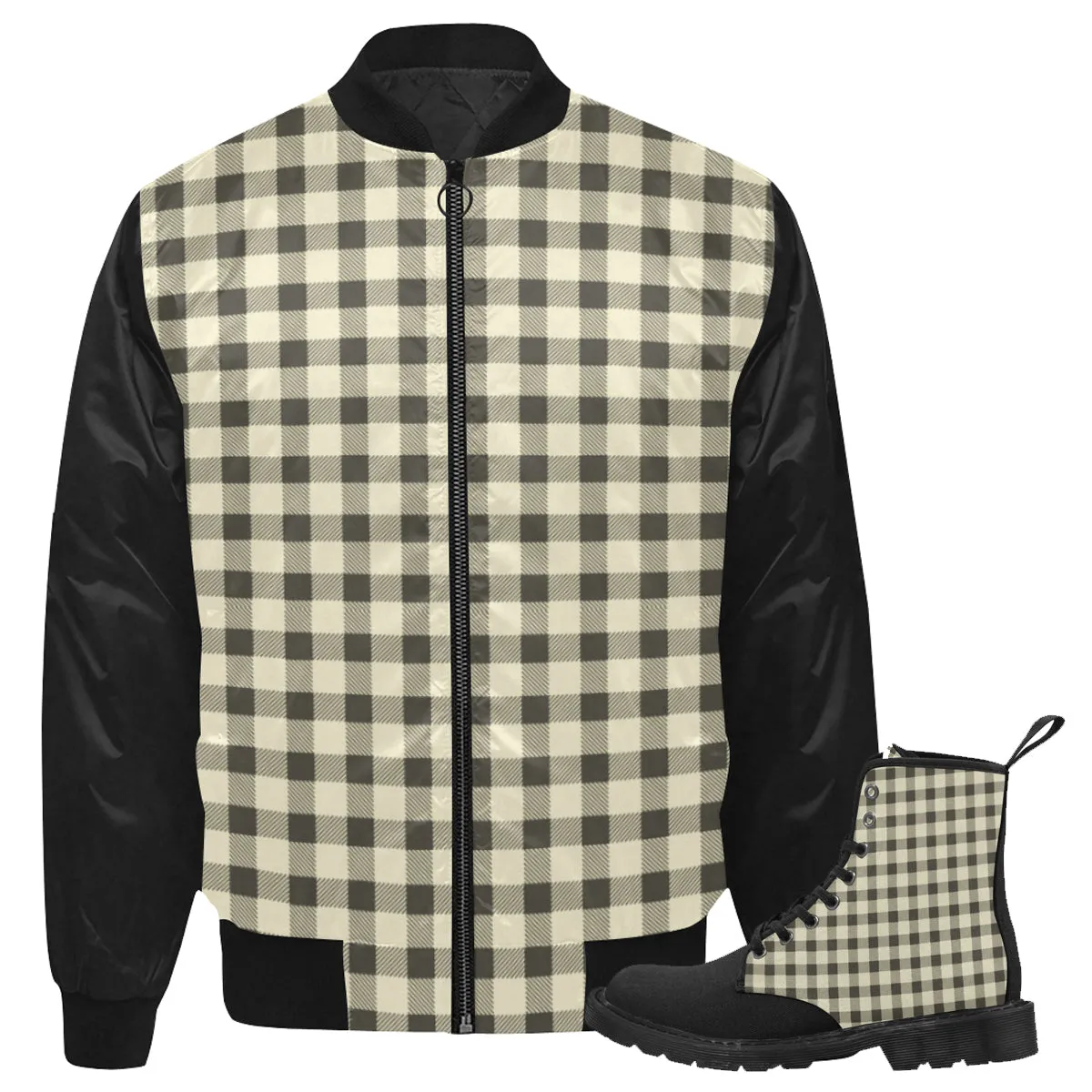 Gingham Plaid Jacket