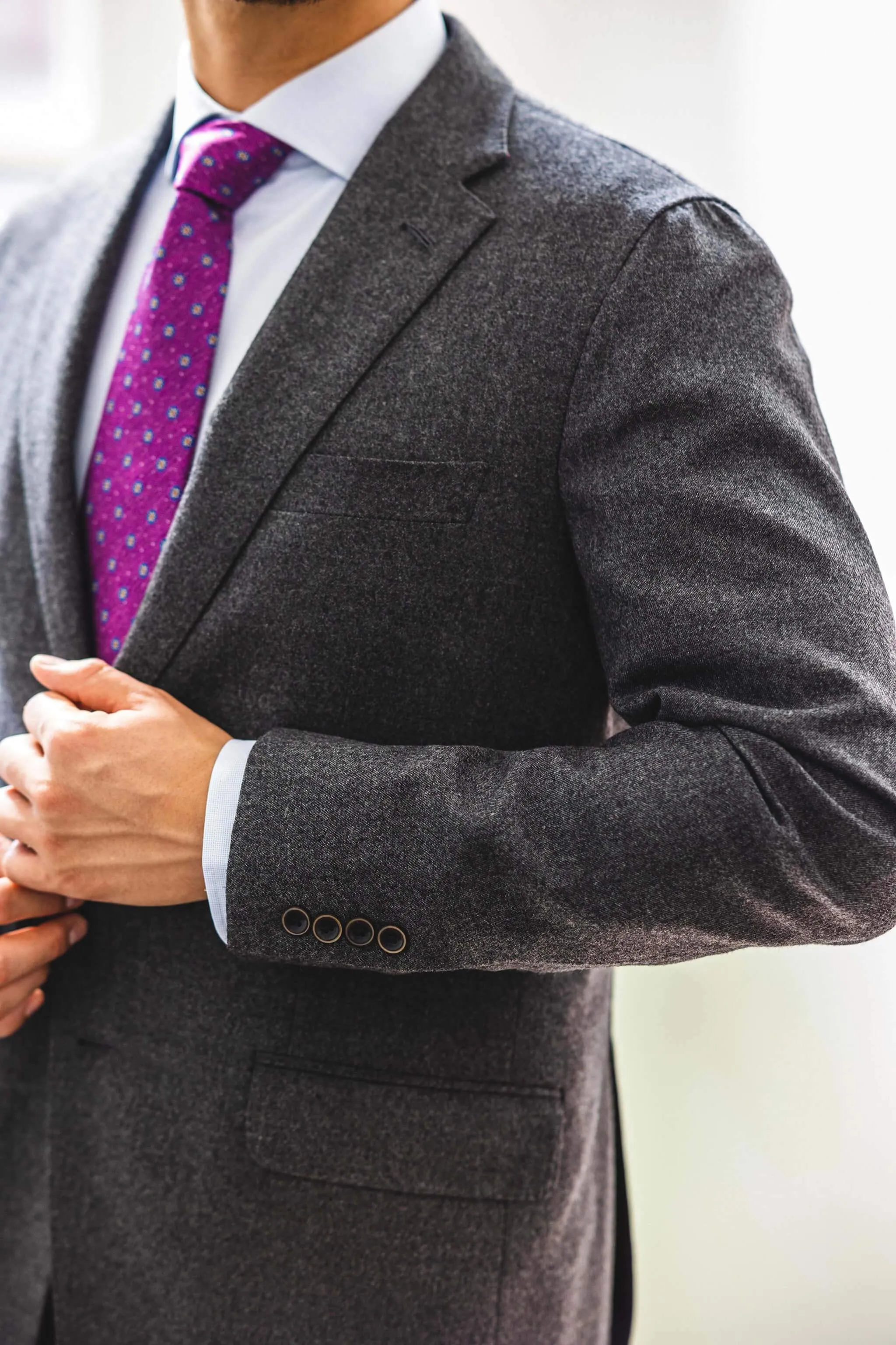 Grey Drago "Rugby Flannel" Suit