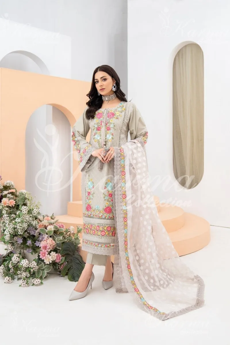 Karma Festive Embroidered Suit KAR52