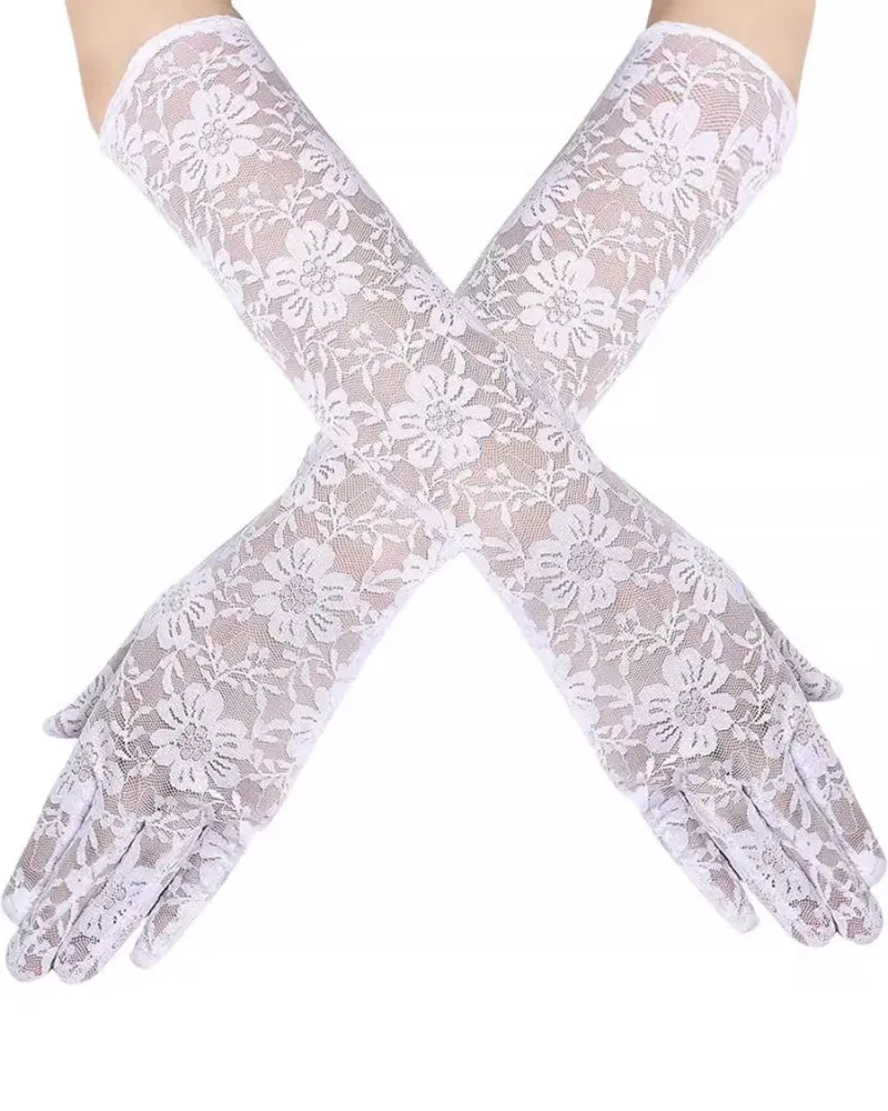 Lace Gloves Long Sexy Dress Gloves Accessories