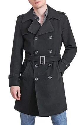 Landing Leathers Men Jake Cashmere Wool Blend Trench Coat