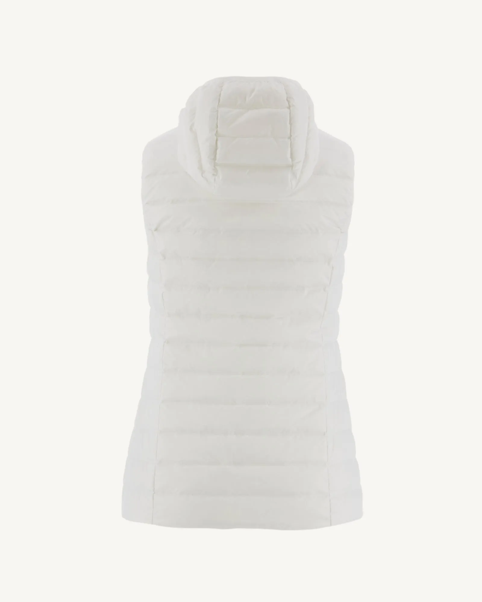 Light sleeveless down jacket White Mali