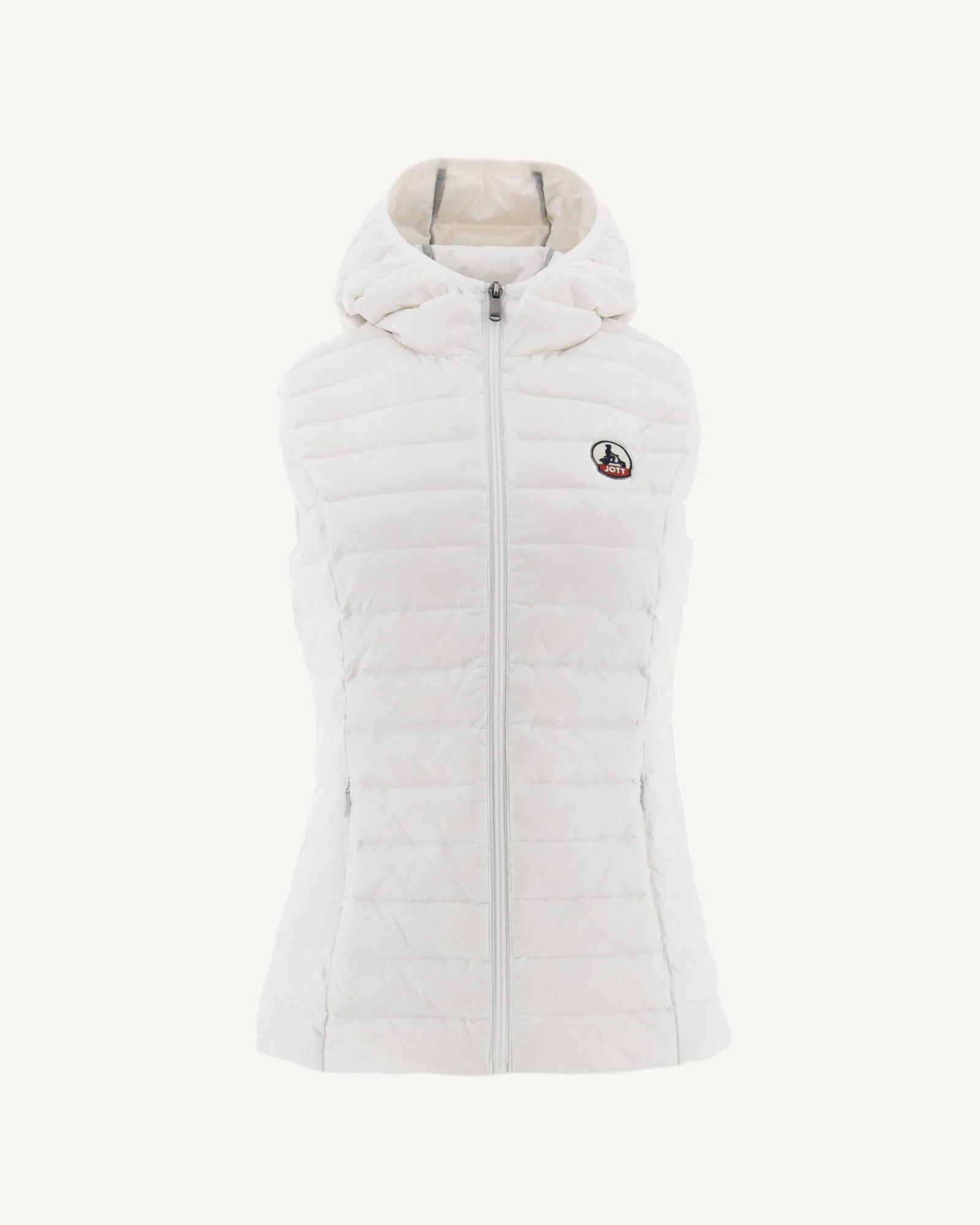 Light sleeveless down jacket White Mali