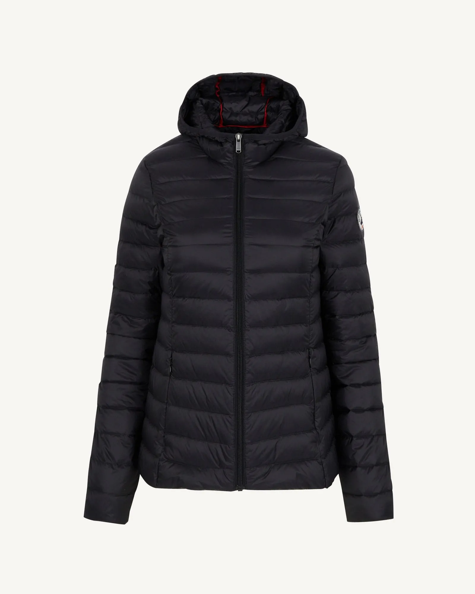 Lightweight hooded down jacket Black Cloe