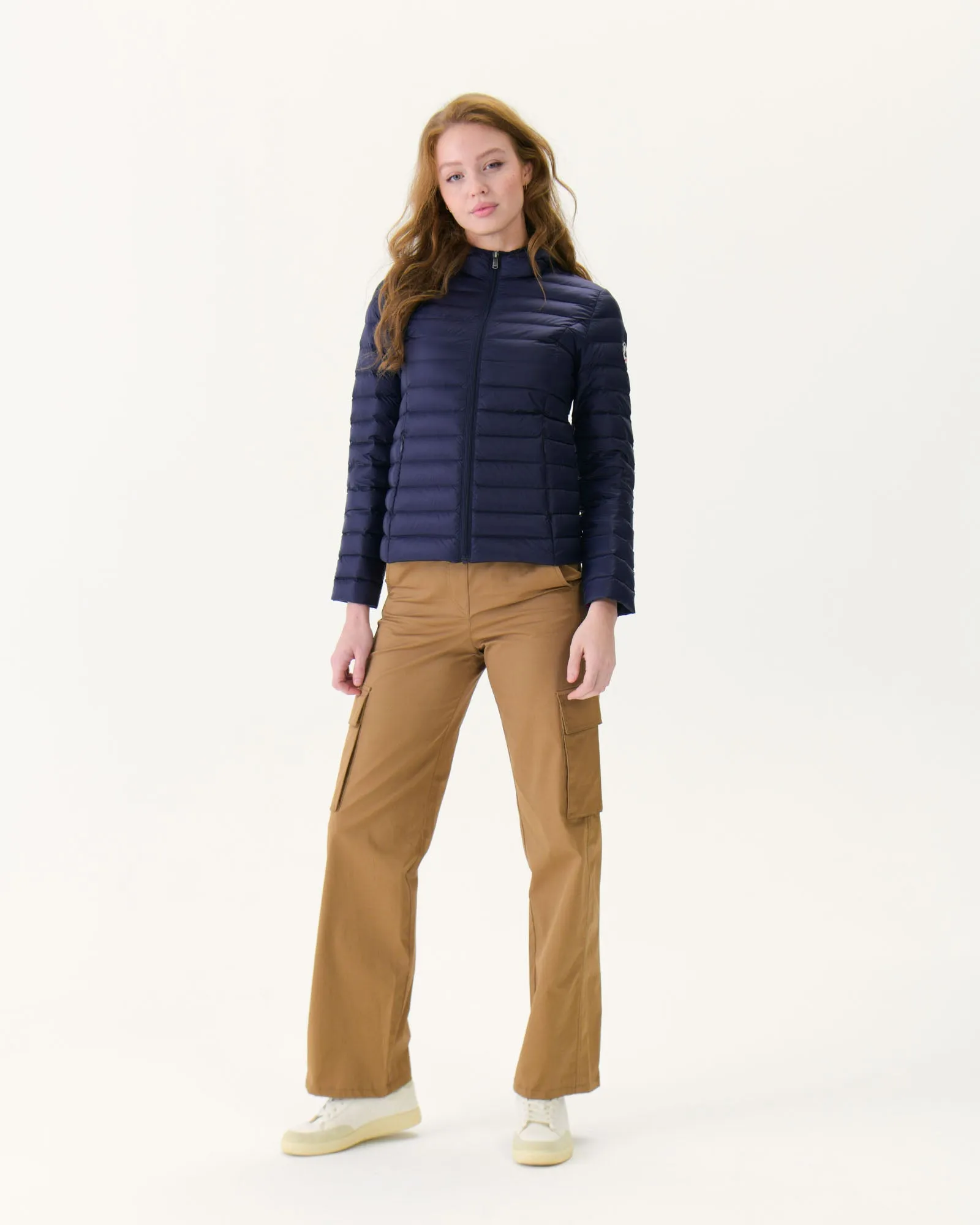 Lightweight hooded down jacket Navy Cloe