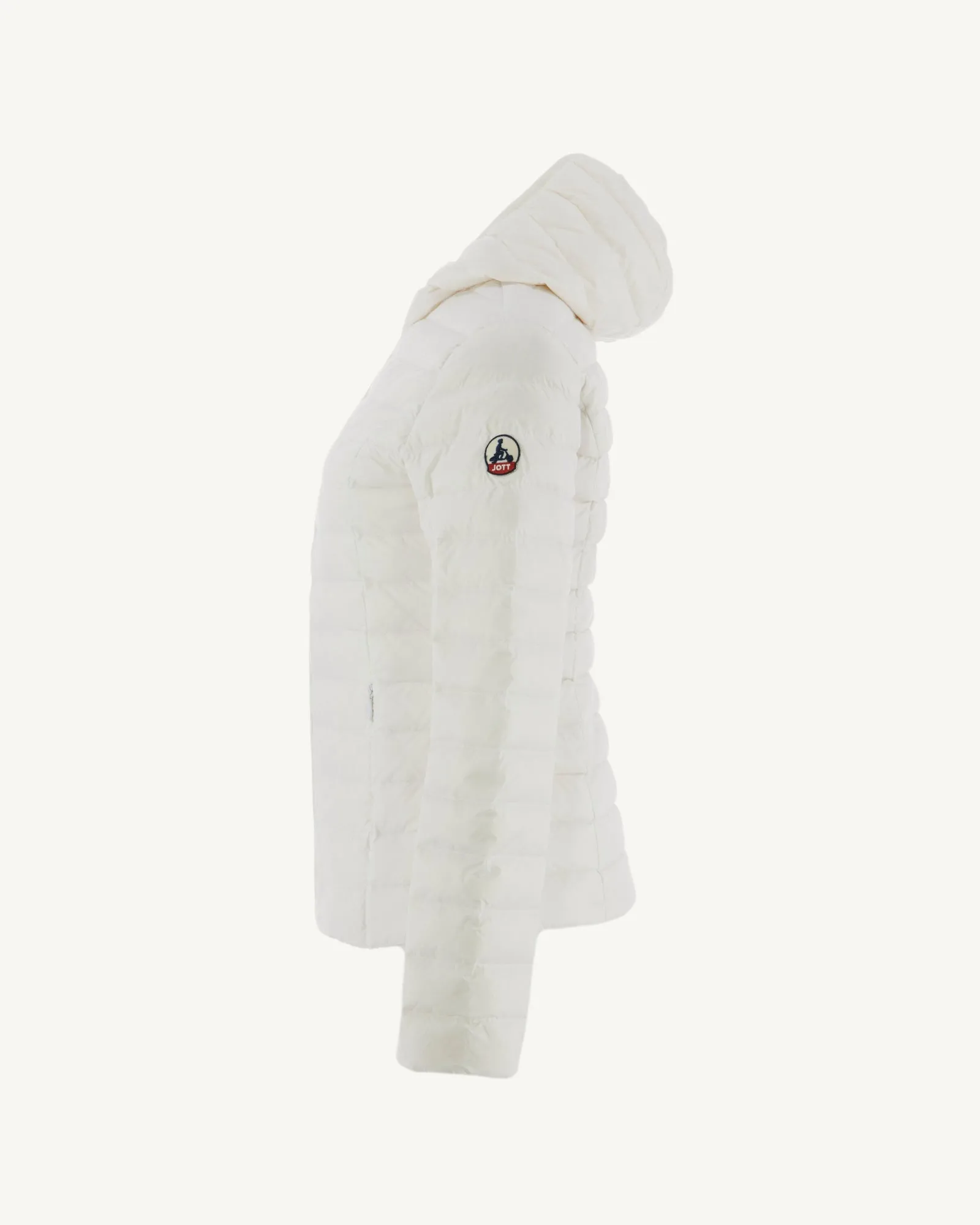 Lightweight hooded down jacket White Cloe