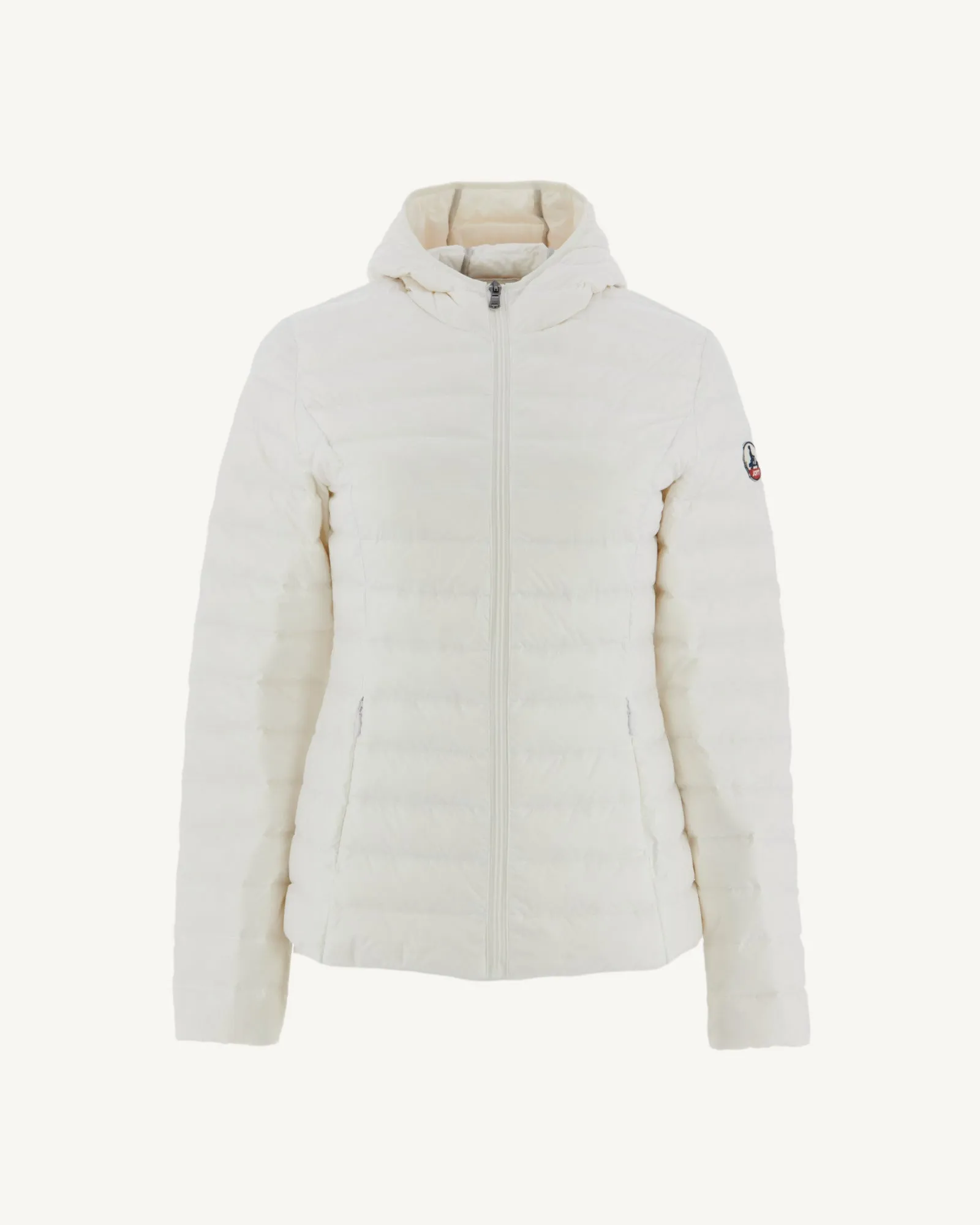 Lightweight hooded down jacket White Cloe