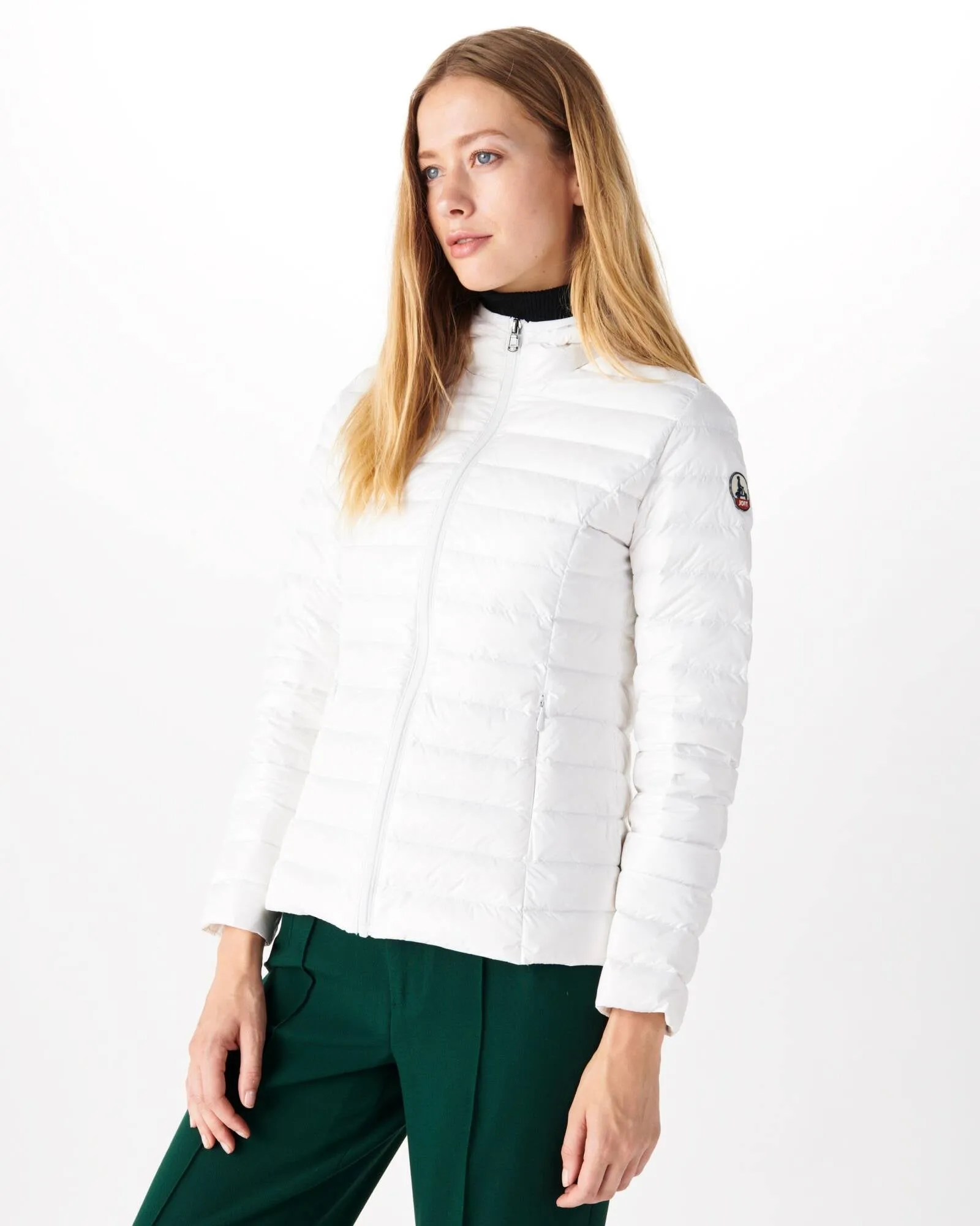 Lightweight hooded down jacket White Cloe