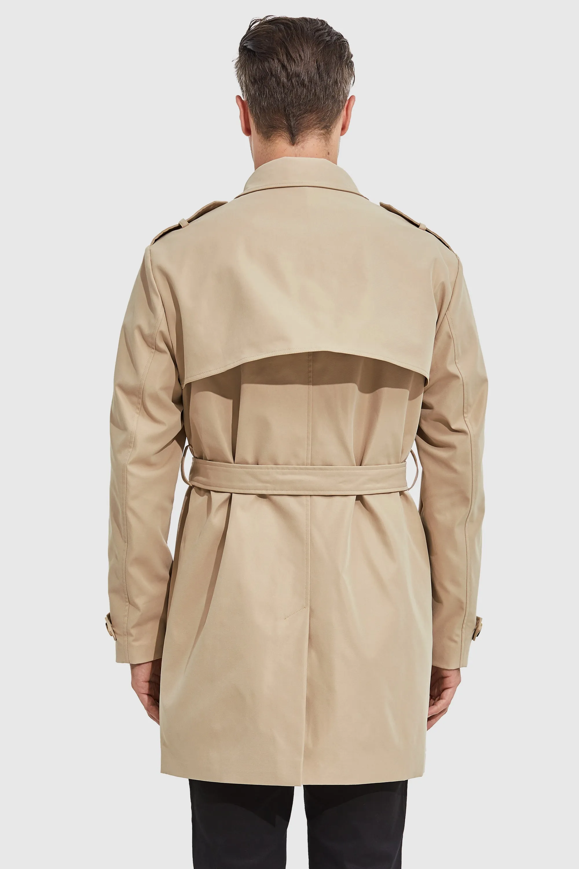 Long Double Breasted Trench Coat