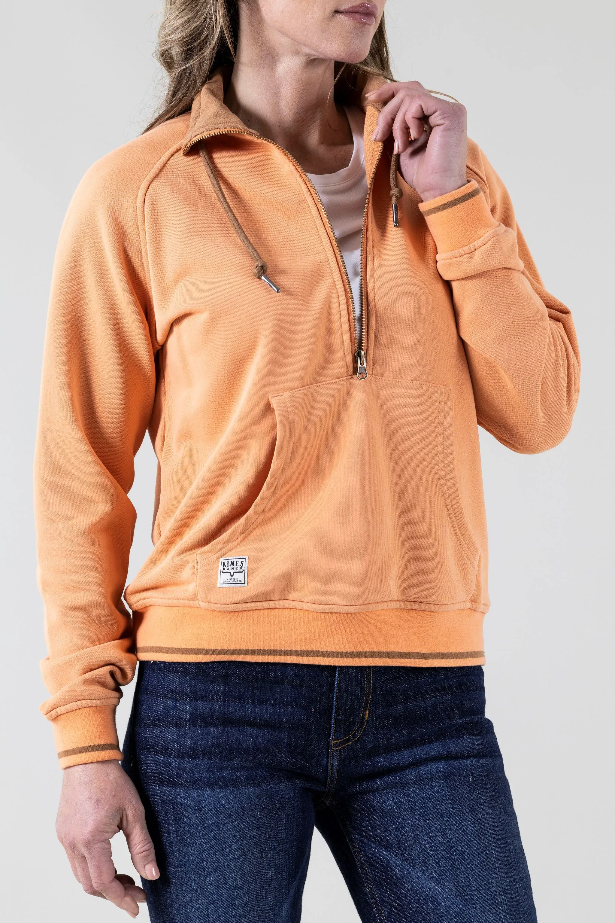 Mabeline Cropped Qz Sweatshirt