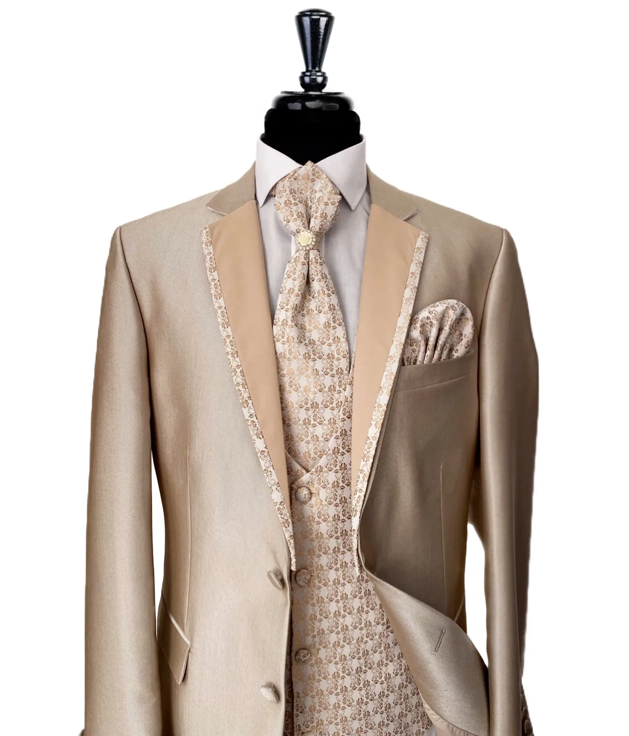 MAKROM Tan 5 Piece Suit