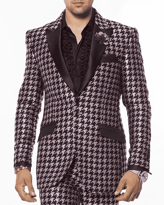 Men's fashion Suit Hounds Purple