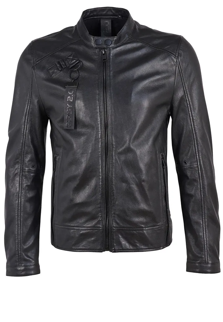 Men's Mauritius | Abe RF Leather Jacket | Black