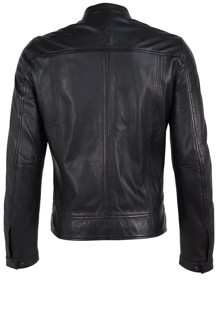 Men's Mauritius | Abe RF Leather Jacket | Black