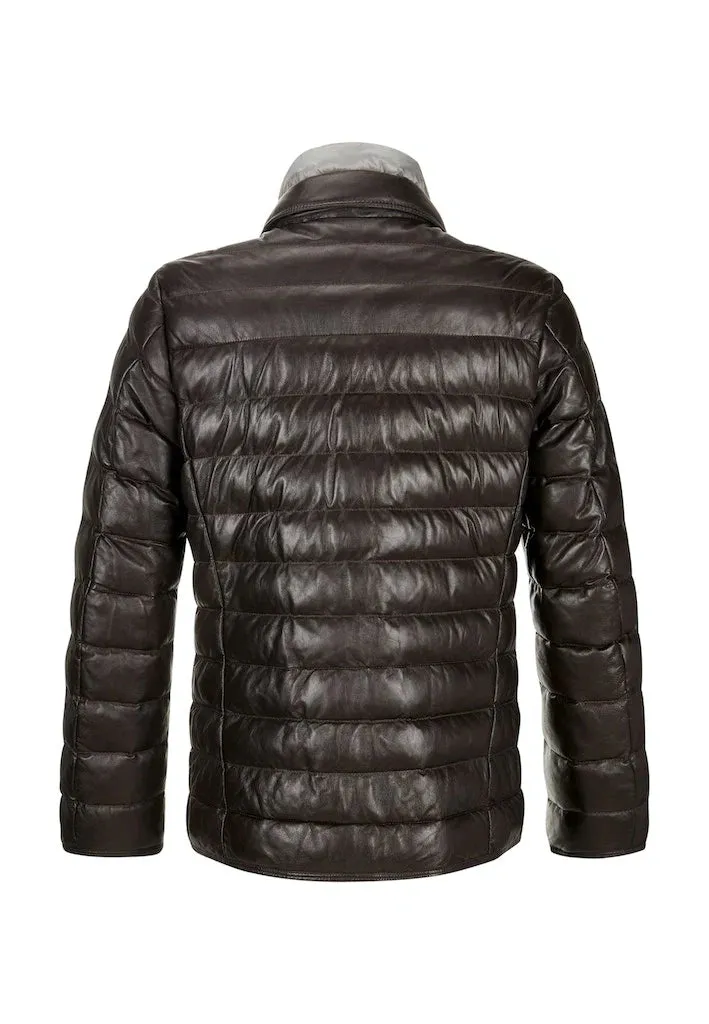 Men's Milestone | MS Benson Leather Jacket | Dark Brown