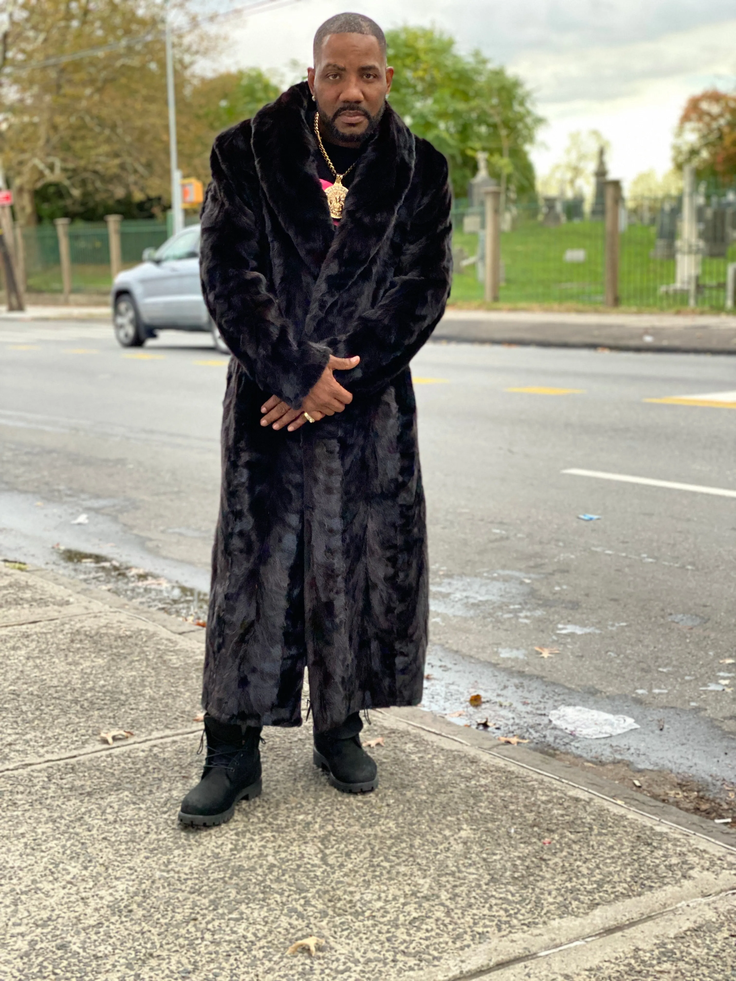 Men's Mink Full Length Trench