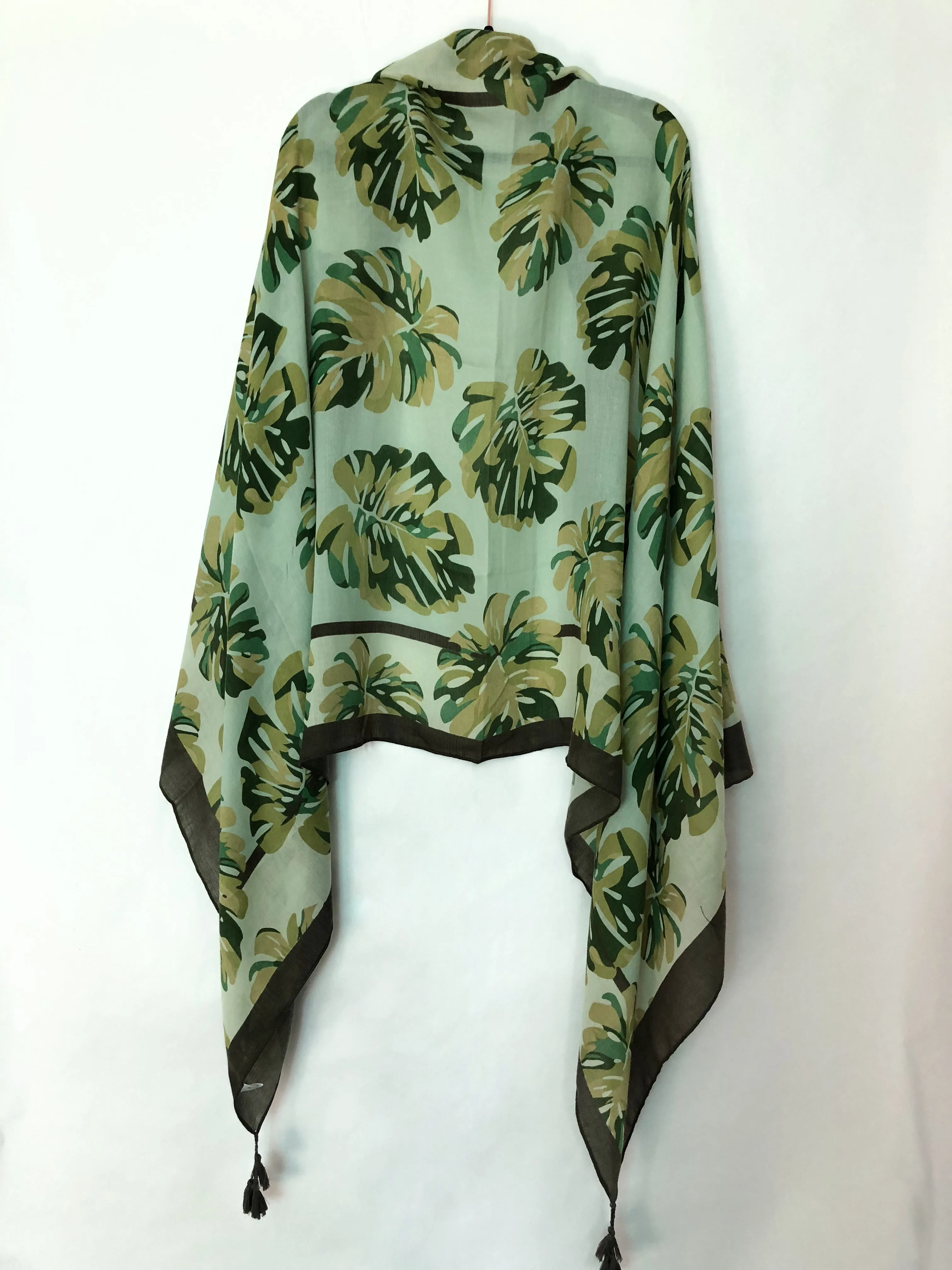 Monstera Leaf Scarf