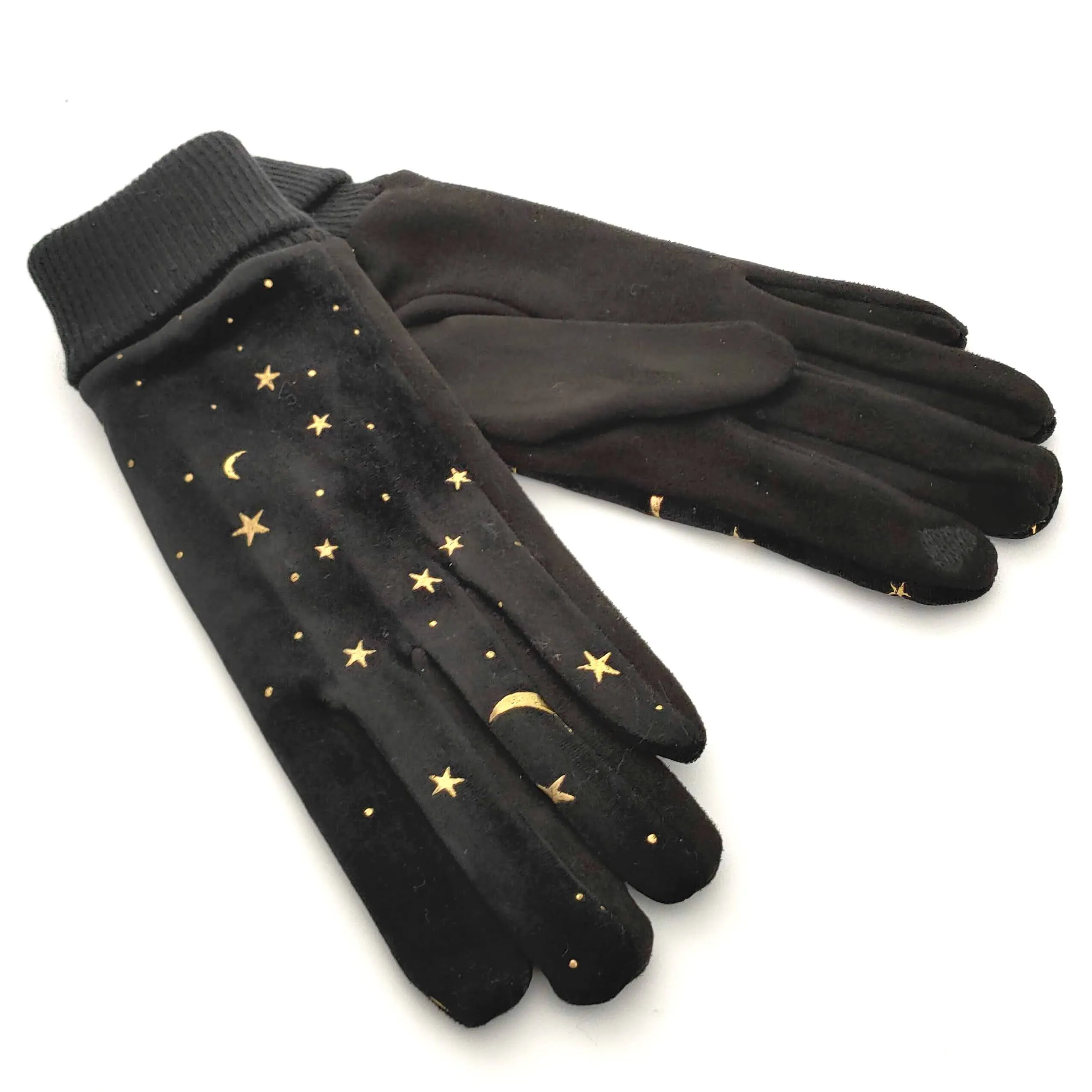 Moons & Stars Gloves - Black