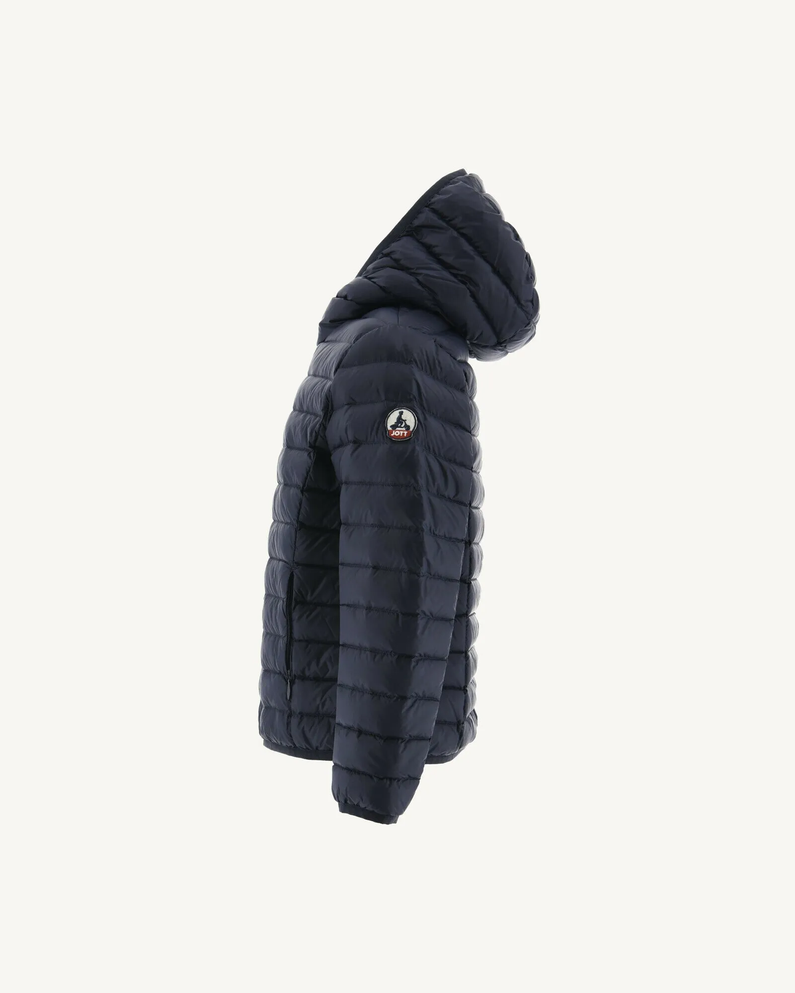 Navy Hooded down jacket Hugo