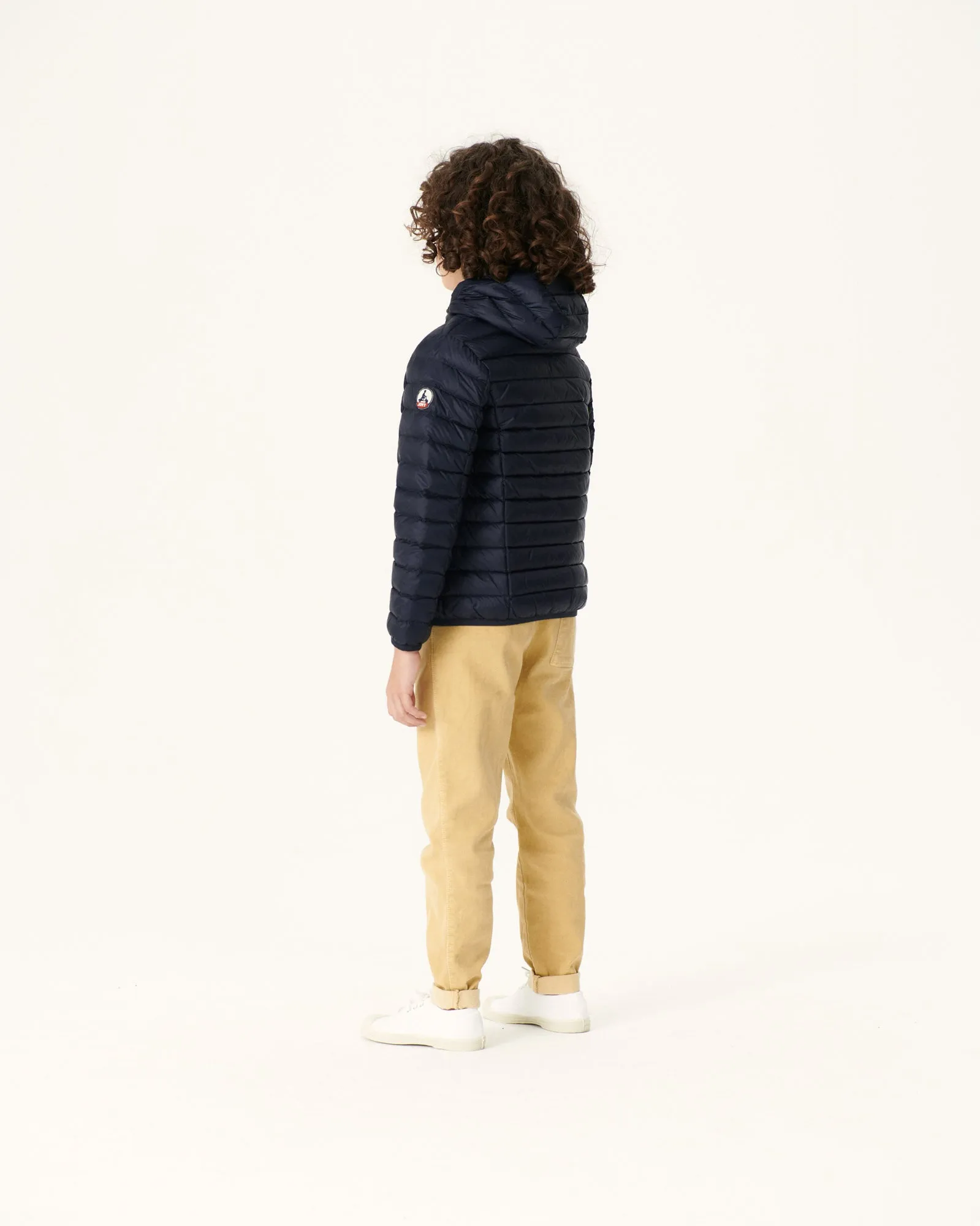 Navy Hooded down jacket Hugo