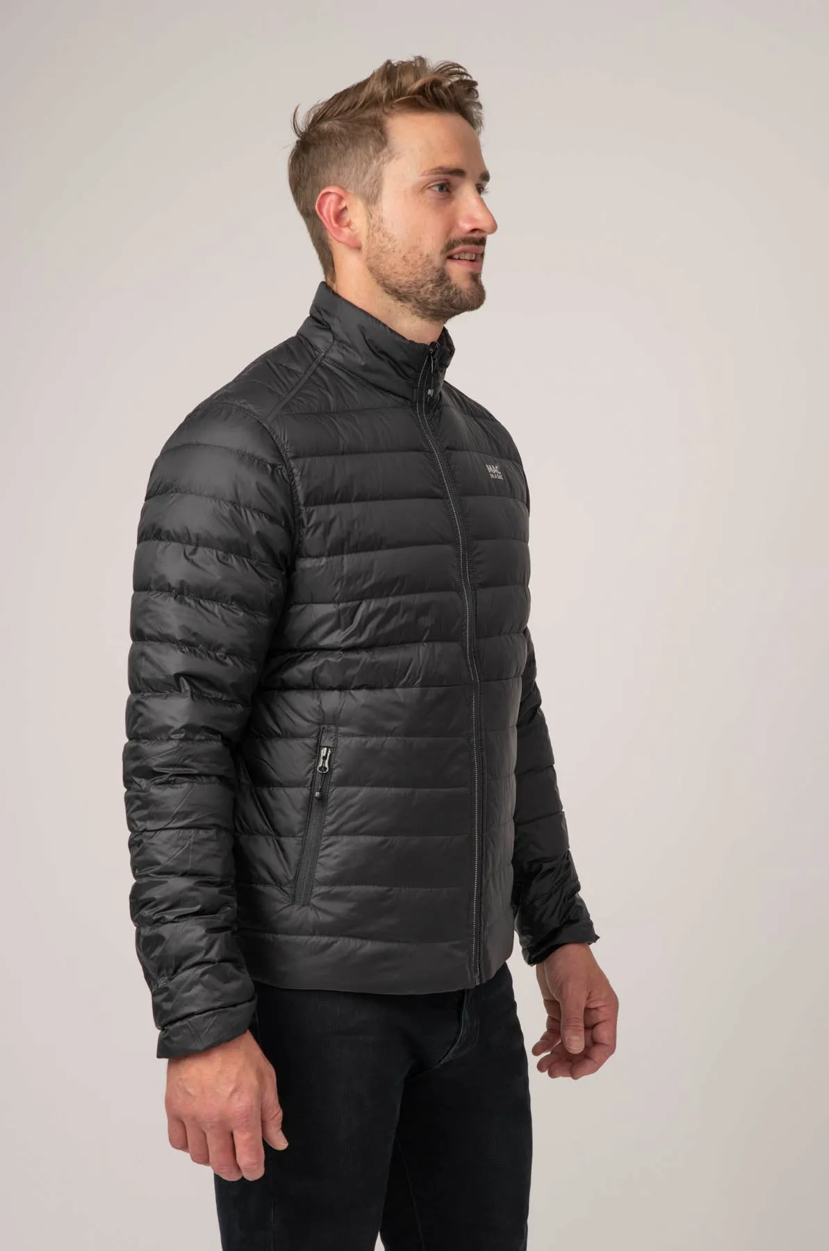 Polar II Mens Down Jacket - Jet Black Charcoal