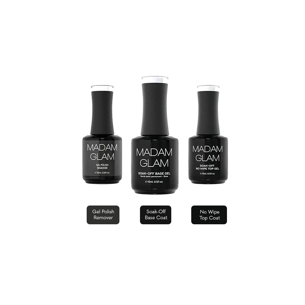 "Base Coat, Top Coat & Remover" Bundle