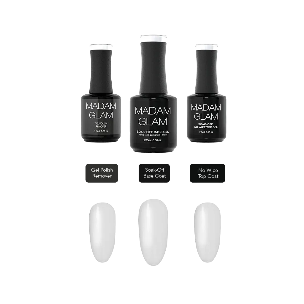 "Base Coat, Top Coat & Remover" Bundle