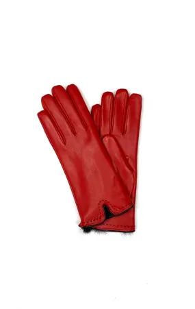 Rabbit Lined Leather Gloves