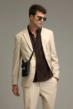 Signature Style Cream Suit Blazer