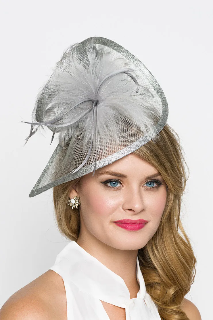 Victoria Fascinator - Gray