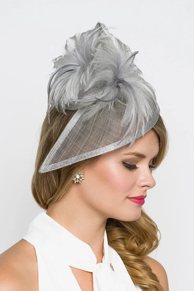 Victoria Fascinator - Gray