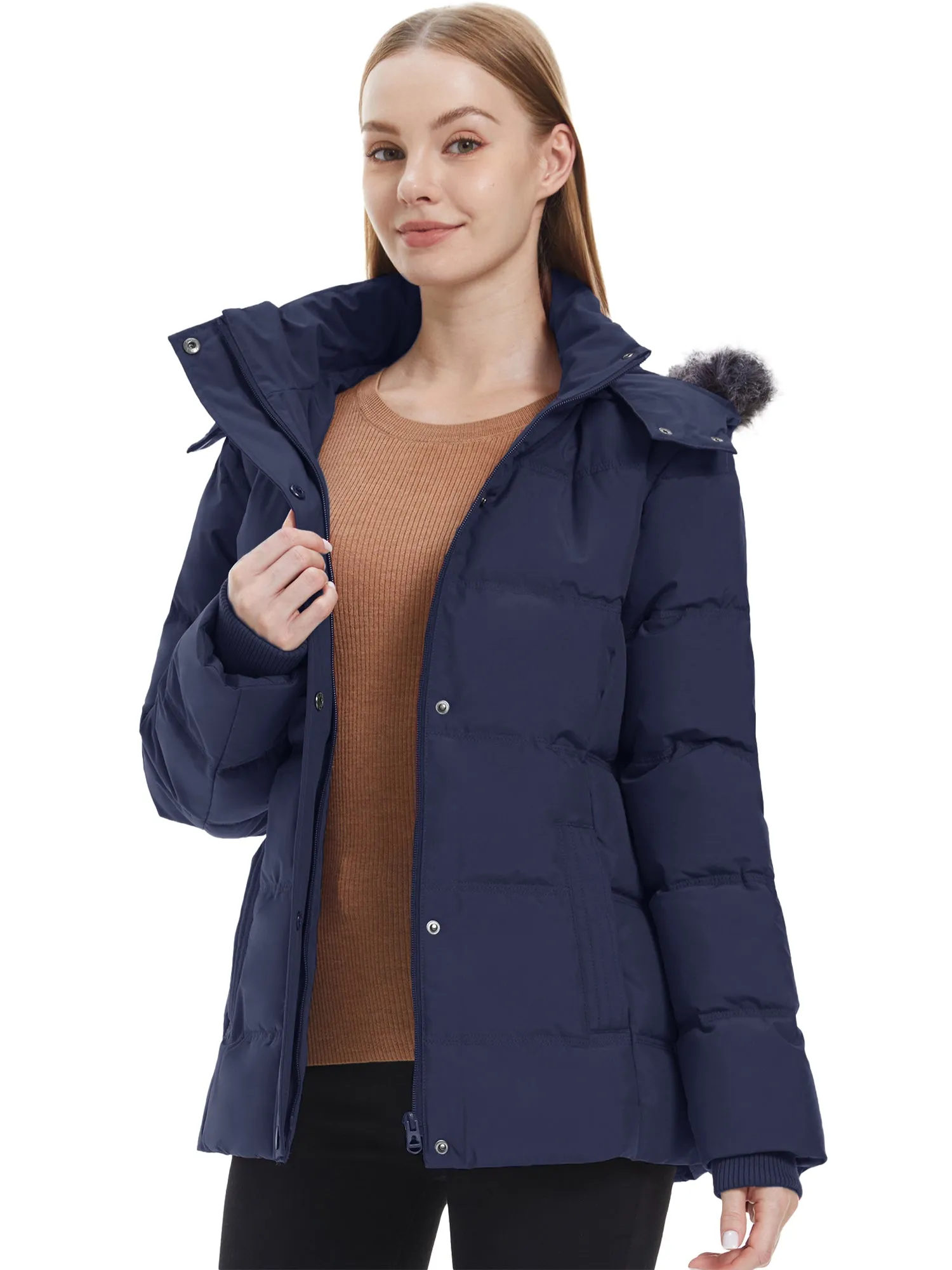 Wantdo Women's Winter Jacket Quilted Puffer Jacket Recycled Material Winter Coats